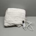 Heated Throw Blanket 50"×60" - Premium Cosy Soft Electric Blanket with 6 Heating Levels,Fast Heating Flannel Sherpa Blanket for Bed & Couch - Auto Shut Off/Machine Washable, Beige