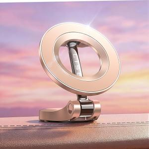 LISEN for iPhone 17 MagSafe Car Mount, Ultra Magnetic Phone Holder for Car Dashboard, Car Accessories for iPhone 16 Pro Max,Gifts for Men Women Him Her, Fit for iPhone17 Pro/air/Max 16, 15, 14, Rose Gold