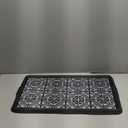 BEHERO Boot Tray Shoe Mat Decorative Patterned, Rubber Boot Matt Tray Indoor and Outdoor Use, 16" x27.5" Shoe Cleaning Mat Non-Slip, Shoe Storage Waterproof with Artistic Prints for Entryway(Gray)