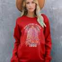 MOUSYA Christmas Sweatshirts Women Thats It I Am Not Going Sweatshirt Christmas Tree Graphic Shirt Holiday Tops (Red, S)