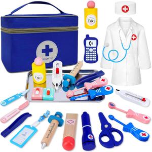 COSILY Doctor Kit for Kids, Doctor kit for Toddlers 3-5 , Pretend Playset for Toddlers with Medical Bag, Stethoscope and Other Accessories for Boys and Girls