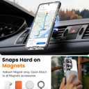 DEERLAMN Strong Magnetic Case for Samsung Galaxy S26 Ultra 6.9-Inch,[Compatible with Magsafe][Military Grade Drop Protection] Clear Slim Shockproof Protective Phone Cover, Transparent+Black