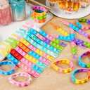 JOYIN Pop Fidget Toys pops Bulk 25 Pack Party Favors for Kids 4-8,8-12 Year, Fidget Bracelets Sensory Toys for Birthday Carnival Halloween Christmas Prizes Gifts Goodie Bags Stuffers for Kids