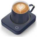 AnbanglinCoffee Mug Warmer, Smart Cup Warmer for Desk, 3 Temperature Control & Auto Shut Off, Electric Cup Warmer for Heating Candle,Milk,Tea,Beverage (Dark Blue-No Cup)