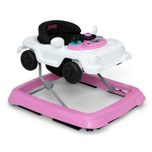 Jeep Wrangler Activity Walker by Delta Children, White/Pink