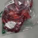 12Pcs Burgundy Velvet Ribbon Bows Christmas Tree Decorations,5in x 10in Xmas Ornaments for Tree Home Party Front Door Wreath Garland Holiday Decor