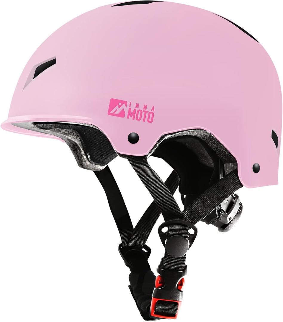 Skateboard Helmet for Adults - Adjustable Certified Safety Adults Helmet for Skateboarding Bike Bicycle Scooter Cycling Skate Skating Multisport Helmets for Women Men Boys Girls Kids Youth, Large:58-61cm / 22.8"-24"