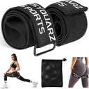 Booty Bands for Working Out, Blood Flow Restriction Bands for Women/Men, Adjustable Velcro Occlusion Resistance Bands BFR Training Bands for Glutes & Hip Building 2 Pack (Black)