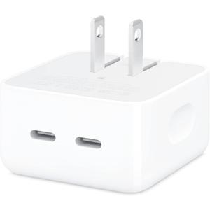 Apple 35W Dual USB-C Port Compact Power Adapter (White)