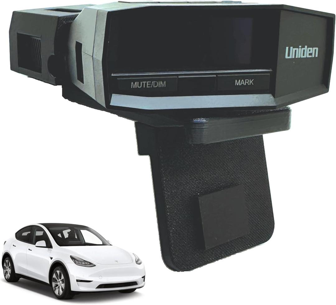Radar Holder for Uniden R8 Compatible with Tesla Vehicles - Black