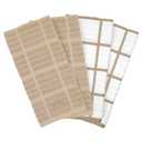 All-Clad Solid & Coordinate Kitchen Towels: Highly Absorbent, Super Soft Long Lasting 100% Cotton, 17" x 30" Tea Towels for Cleaning & Drying Dishes, Pans, Glassware, Countertops, 3-Pack, Cappuccino