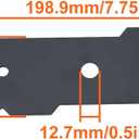 3 Pack 7-1/2" EB-007 Heavy-Duty Replacement Edger Blades For Black & Decker LE750, LE710, LE760, LE760FF, EH1000 & For Craftsman CMEED400