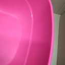 Petmate Basic Hooded Cat Litter Pan, Large, Pink and White, Made in USA