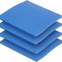 OwlTree 4 Pack Thermal Pad,100x100mm 0.5mm 1mm 1.5mm 2mm Highly Efficient Thermal Conductivity 6.0 W/mK,Heat Resistant Silicone Thermal Pads for Laptop Heatsink CPU GPU SSD IC LED Cooler