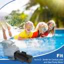 USQ1202 Pool Pump Motor, 2HP Square Flange Motor, 3450 RPM, 48Y Frame, Fit for A.O. Smith/Century Pool and Spa Pump Motor