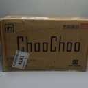 ChooChoo Black Nightstand Set of 2,Night Stand with Charging Station, Wooden Top Bedside End Table with Drawer and Storage Space for Bedroom (Black)