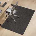 Office Chair Mat for Hardwood & Tile Floor, 46" x 60" Anti-Slip Desk Chair Mat, Easy Glide Floor Protector for Rolling Chairs, Floor Mat for Office Chair for Home Office (Black)