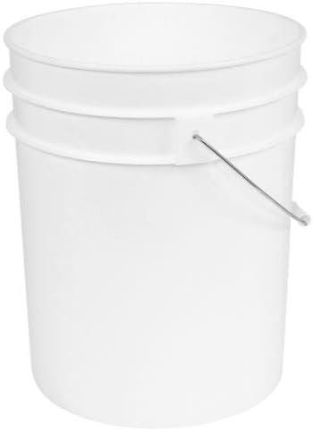 Gro Pro 724383 White Plastic Bucket, 5 Gallon