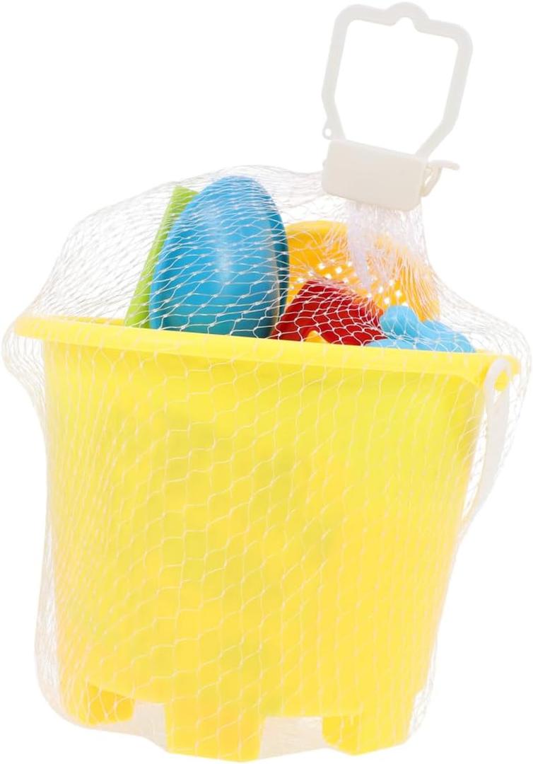 ORFOFE Sand with Bright Colors Plastic Beach Buckets and Shovels for Outdoor Summer Fun for Boys and Playing in Sand Park Backyard and Beach Activities Random Color