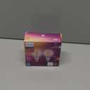 PHILIPS LED 60W G16.5 2-Pack Ultra Definition Soft White (2700K) 500 Lumen (5W = 60W) Dimmable Clear Flicker-Free Light Bulbs