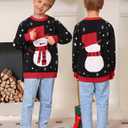 Marvmys Family Matching Christmas Sweater Round Neck Snowman Ugly Knitted Sweater Pullover for Men Women (XX-Large)