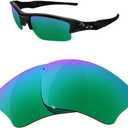 Polarized Replacement Lenses for Oakley Half Jacket XLJ Sunglasses-Multi Optionswith Lens Cloth (Green)