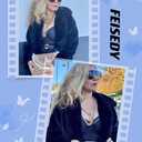 FEISEDY Sunglasses Women Oversized One Piece Frame UV400 Sun Glasses Trendy Retro Shades B2580