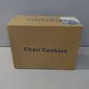 Patio Chair Cushions Waterproof Outdoor Seat Cushions for Patio Furniture 3-Year Color Fastness Garden Sofa Couch Adjustable Straps 2Pcs (Navy Blue, 19 x 19 x 3 in)