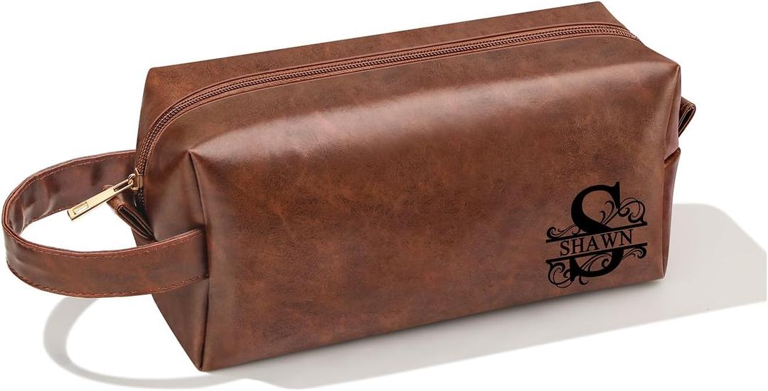 Shawn Personalized Gifts for Birthday Anniversary, Husband Dad Grandpa Gifts, Christmas Valentines Fathers Day Ideas Gifts for Husband Dad Brother from Wife Daughter Toiletry Bag for Men (EXP 07/07/26)