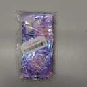 XIZYO Case for iPhone 17 Pro, Colorful Retro Oil Painting Flower Cute Floral Aesthetic Curly Wave Frame Laser Glossy Reflective Exquisite Stylish Protective Cover Women Girls-Peony Flower/Purple