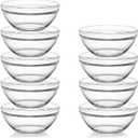 Sweejar 3.5 inch Small Glass Bowls Set, 5 oz Prep Bowls for Cooking, Small Bowls for Kitchen, Dessert Bowls for Ice Cream, 9 pack