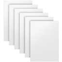 6 Pack White ABS Plastic Sheet 12" x 16" x 0.06",Moldable Than Acrylic SheetGreat for DIY Projects, High Tensile and Impact Strength Plastic-White