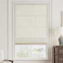 SHECUTE Cordless Roman Shades for Windows, Fabric Roman Window Shades for Living Room Bedroom and French Doors, Room Darkening Light Filtering Roman Blinds for Indoor Windows(Beige, 23W x 64L) (23"W x 64"H, A.beige)