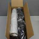 MUCHII 8 oz Disposable Paper Coffee Cups, 100 Count Insulated Ripple To Go Cups With Lids and Straws for Tea, Hot Chocolate, and Drinks