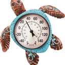 MUMTOP Outdoor Thermometer, Turtle Outside Wall Thermometer for Patio Yard Garden, Large