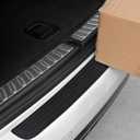 Rear Bumper Protector,Car Accessories Exterior Rubber Non-Slip Car Bumper Protector,35.23x2.83inch Bumper Protection Strip with Strong Adhesive for Protecting Trunk,Fits Most Cars (Black)