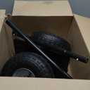 Heavy Duty Panel Dolly & Drywall Cart, Door Dolly 800lbs Weight Capacity, 10" All-Terrain Pneumatic Wheels Detachable Handles for Versatile Material Handling (Black)