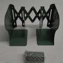 Metal Iron Book Ends Adjustable Bookends for Heavy Book Holder Heavy Duty Bookends Nonskid Bookcase Desktop Book Organizer Binder Holder (Green)