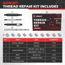 M5X0.8 Metric Thread Repair Kit, with M5X0.8X7.6MM Stainless Steel Insert Qty 10