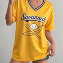 Baseball Shirts for Women Oversized Game Day Baseball Fan Jersey Shirts Game Day Jersey (XL)