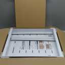 Seinloes 2 Pack Expandable Pull Out Cabinet Organizer 16.5"Deep with Raising Pad for Framed Cabinets,Upgrade 3 Slide Rails Slide Out Drawers,Roll Out Shelves Adhesive,Adjustable Width 12.2"-20.4"White