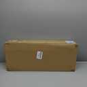 Glitzhome Washed Black Wooden Tree Collar Tree Stand Cover Christmas Tree Skirt Collar for 9ft Tree, 26" L X 26" W