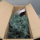 Pre-Lit Blue Artificial Christmas Tree Slim with 9 Lighting Modes