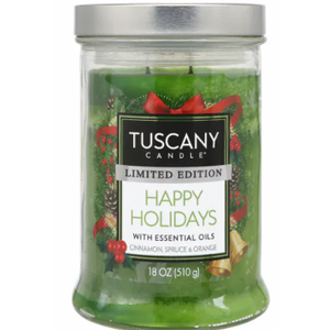 Tuscany Candle Limited Edition 18 0z Happy Holiday