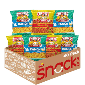 Chesters Fries, Hot & Ranch Flavored Variety Pack (Pack of 40), Best Before 09/23/2025 