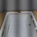 Undermount Bathroom Sink Rectangle, Hugsleek Interior Bowl Size 18 x 13 inch White Porcelain Ceramic Vessel Sink Under Counter Exterior Size 20x15in Rectangular Bath Sink Basin Lavatory Fireclay