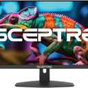 New! Sceptre 27-inch Gaming Monitor 100Hz 1ms DisplayPort HDMI x2 100% sRGB AMD FreeSync Build-in Speakers, Eye Care Frameless Machine Black 2025 (E275W-FW100T Series)