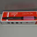 REVLON Silicone Bristle Heated Hair Styling Brush | Fast, Long Lasting Volume for Easy Styling | 1" Barrel for Full Body and Smooth Styles (Black/Pink)