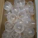 OZXNO 30pcs 28mm/1.1inch Round Capsules Clear Empty Vending Machine Capsules Containers for Gumball Machines  