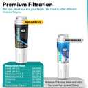 ICEPURE PLUS UKF8001 NSF/ANSI 53 Certified Replacement for Everydrop EDR4RXD1, Whirlpool Filter 4, Maytag UKF8001AXX-200, MPF15090, WF-UKF8001, Puriclean II, RWF0900A Refrigerator Water Filter, 3PACK